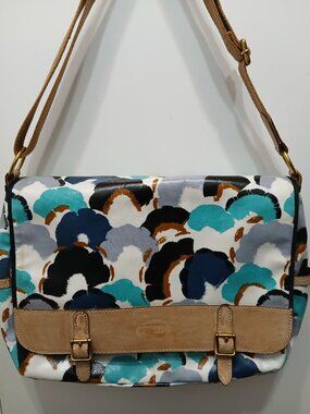Fossil Coated Canvas Mailbag💙🩵